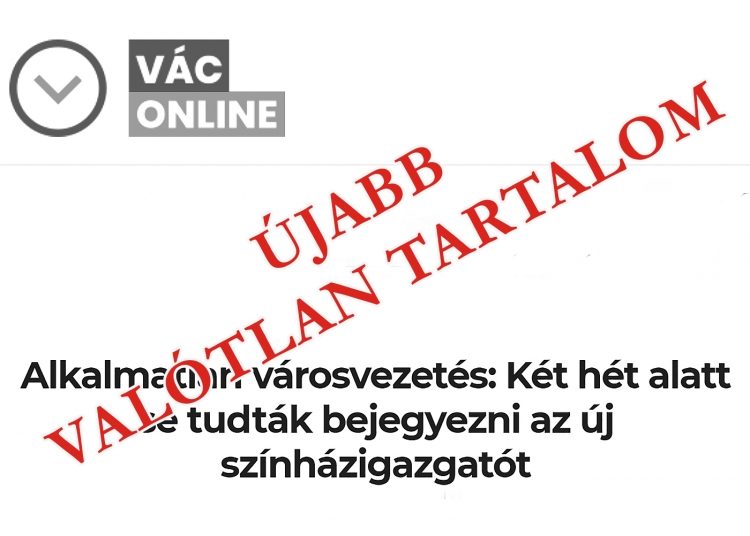 Törvénysértésrõl harsogtak – helyreigazításra kötelezték a Vác Online-t